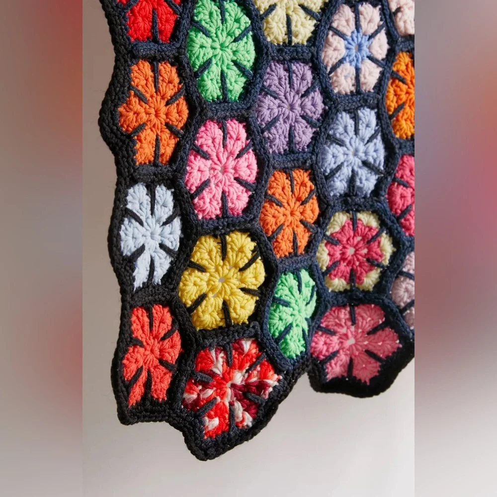 Urban Renewal One-Of-A-Kind Crochet Throw Blanket